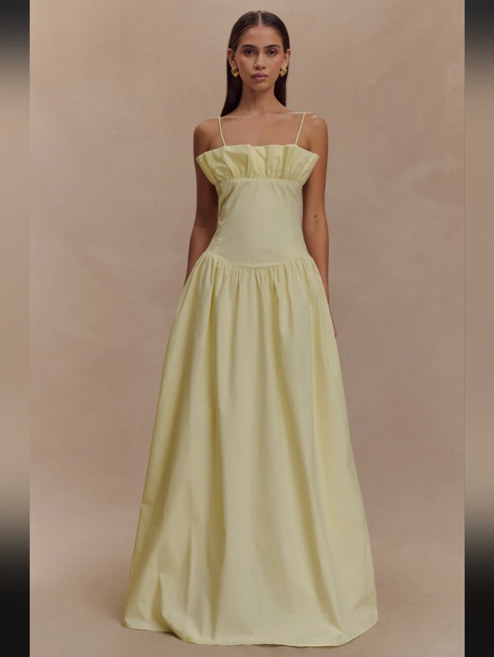 Meshki Janis Cotton Frill Maxi Dress